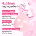 Numbuzin No 2 Rose PDRN Collagen Plumping Sheet Mask, 5 Count 5