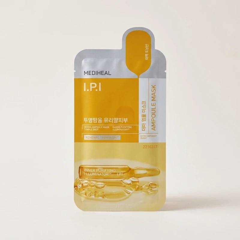 MEDIHEAL I.P.I Derma Ampoule Mask - Brightening and Radiance Support (10 Pack) - Main Image