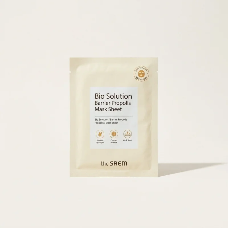 THE SAEM Bio Solution Barrier Propolis Mask Sheet - Nourishing Skin Care - Main Image