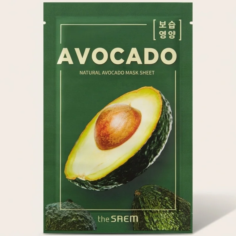 THE SAEM Natural Avocado Mask Sheet for Deep Nourishment and Hydration - Main Image