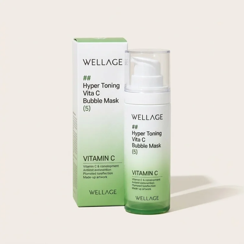 WELLAGE Hyper Toning Vita C Bubble Mask for Radiant Skin (5 Sheets) - Main Image