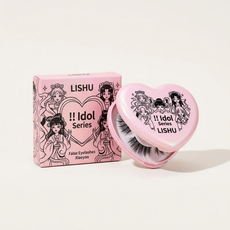 LISHU Idol Series False Eyelashes Xiaoyao – Natural Layered Cluster Look - Main Image