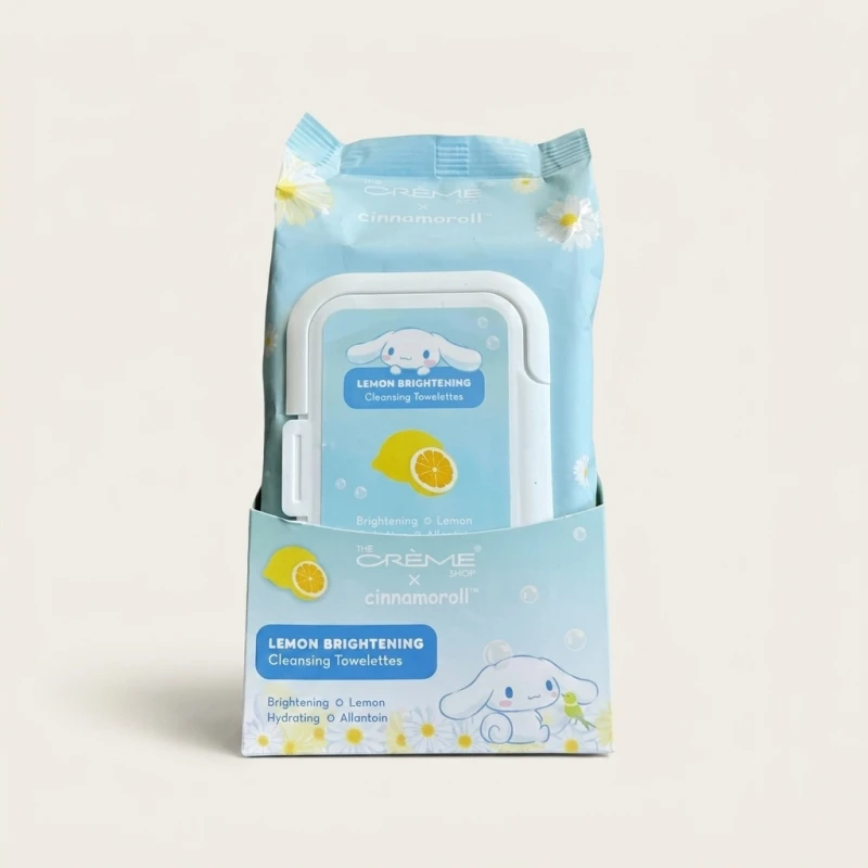 The Crème Shop x Cinnamoroll Lemon Brightening Cleansing Towelettes (60 Wipes) - Main Image