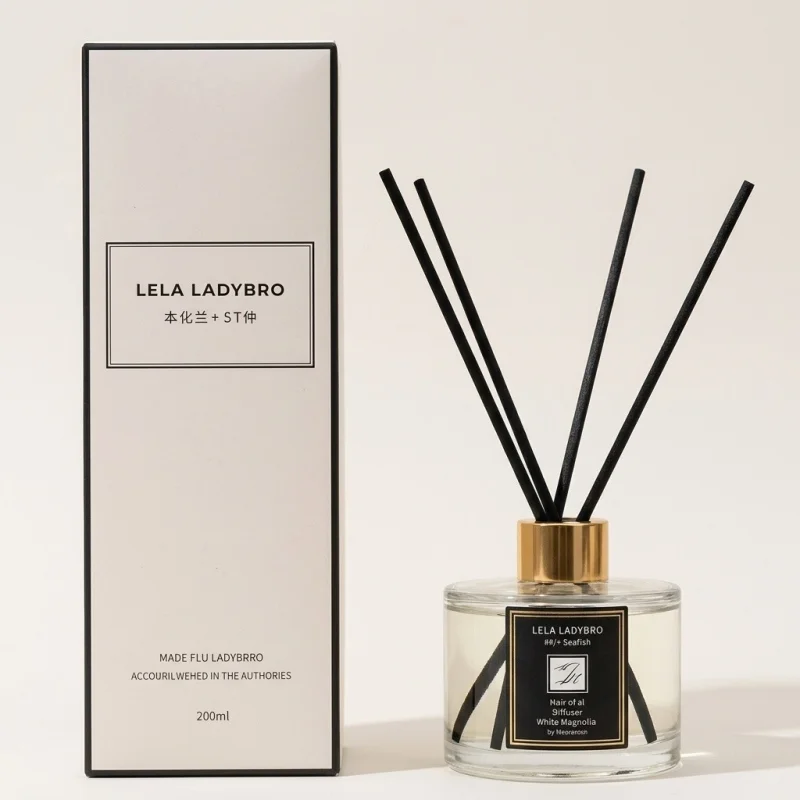 LELA LADYBRO White Magnolia Reed Diffuser - Sophisticated Home Fragrance - Main Image