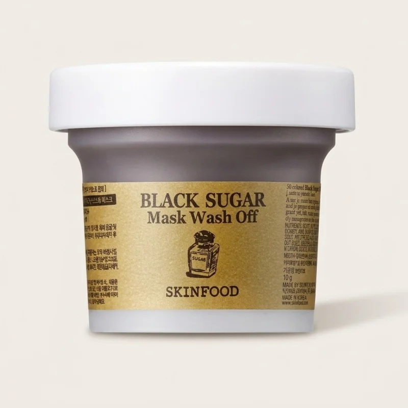 SKINFOOD Black Sugar Mask Wash Off 120g - Exfoliating Face Scrub and Mask - Main Image