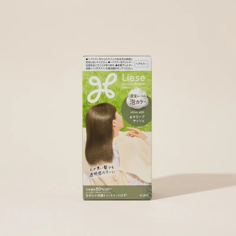 KAO Liese Creamy Bubble Hair Color - Olive Ash - Main Image