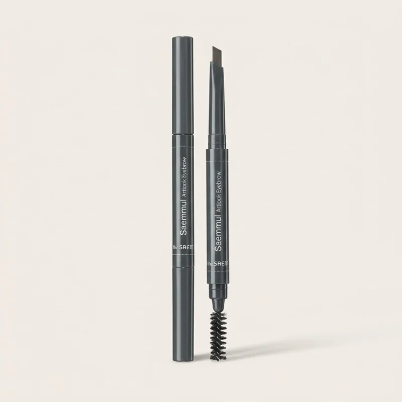 THE SAEM Saemmul Artlook Eyebrow 03 Gray Brown - Dual-Ended Auto Pencil - Main Image