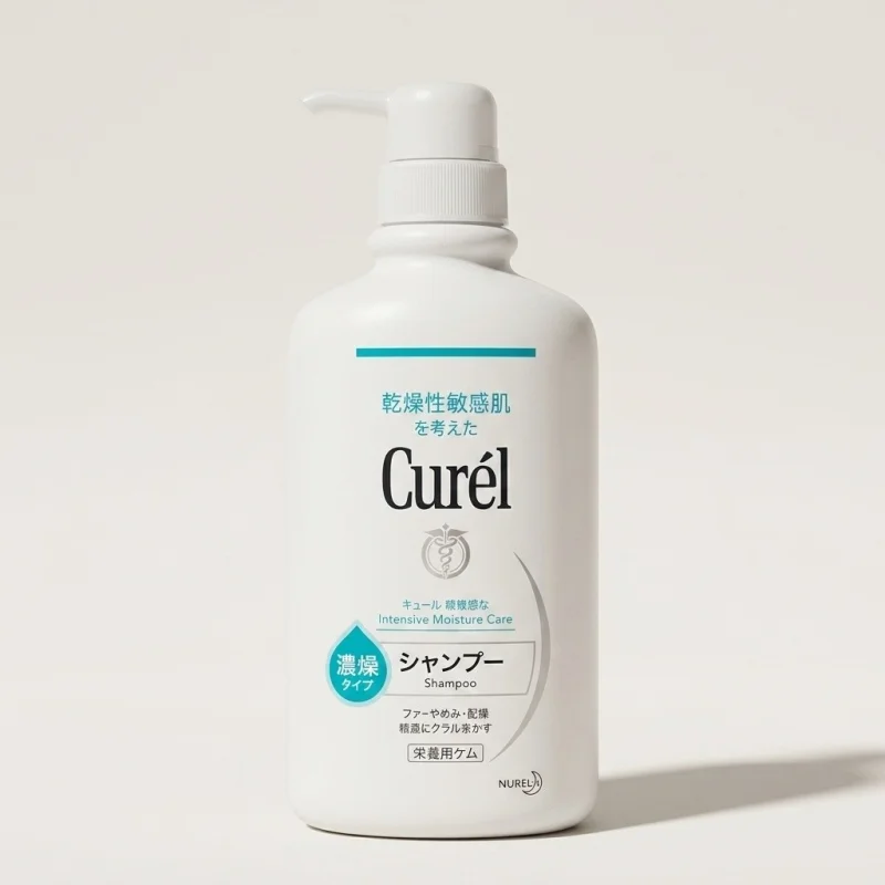 Curél Intensive Moisture Care Shampoo 420ml for Sensitive Scalp - Main Image