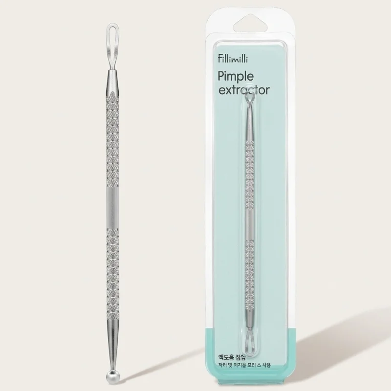 Fillimilli Dual-Ended Pimple Extractor for Hygienic Blemish Care - Main Image
