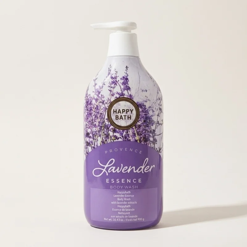 HAPPY BATH Provence Lavender Essence Body Wash - Relaxing Moisture, 900g - Main Image