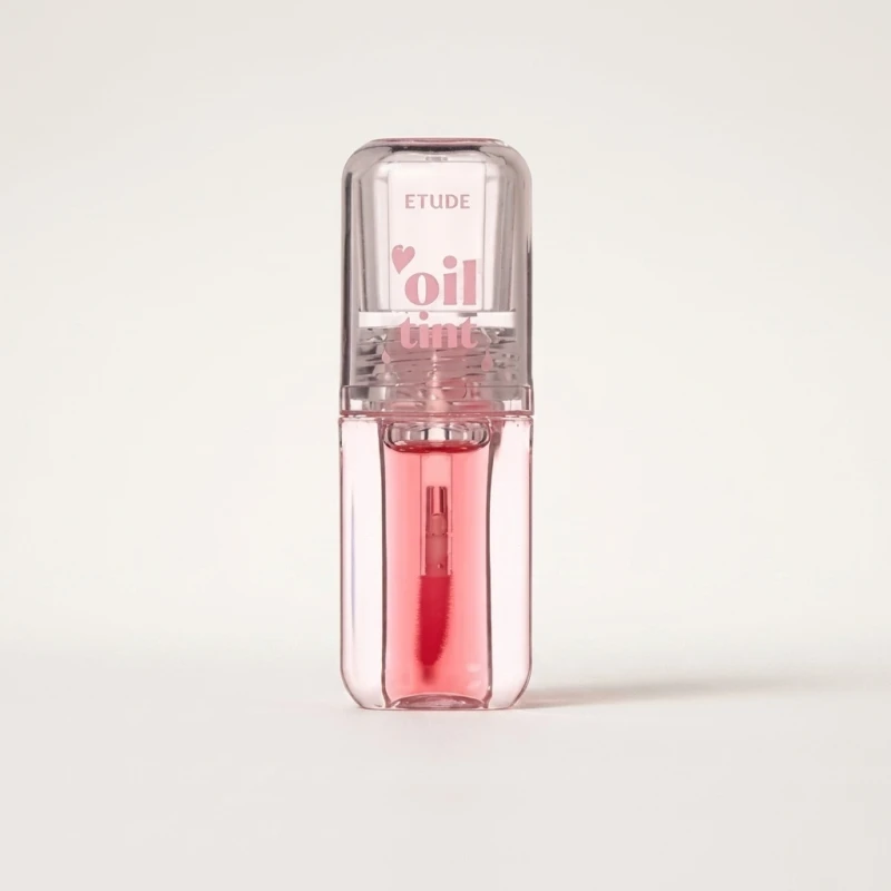 ETUDE Dear Darling Oil Tint 05 Red Oil - High-Shine Hydrating Lip Color - Main Image