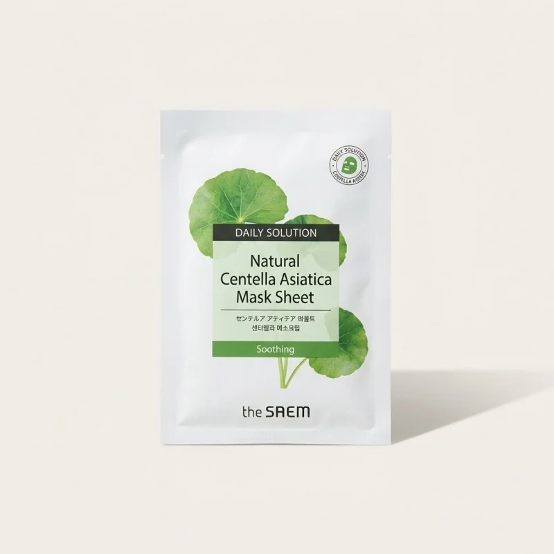THE SAEM Natural Centella Asiatica Mask Sheet - Soothing Facial Care - Main Image