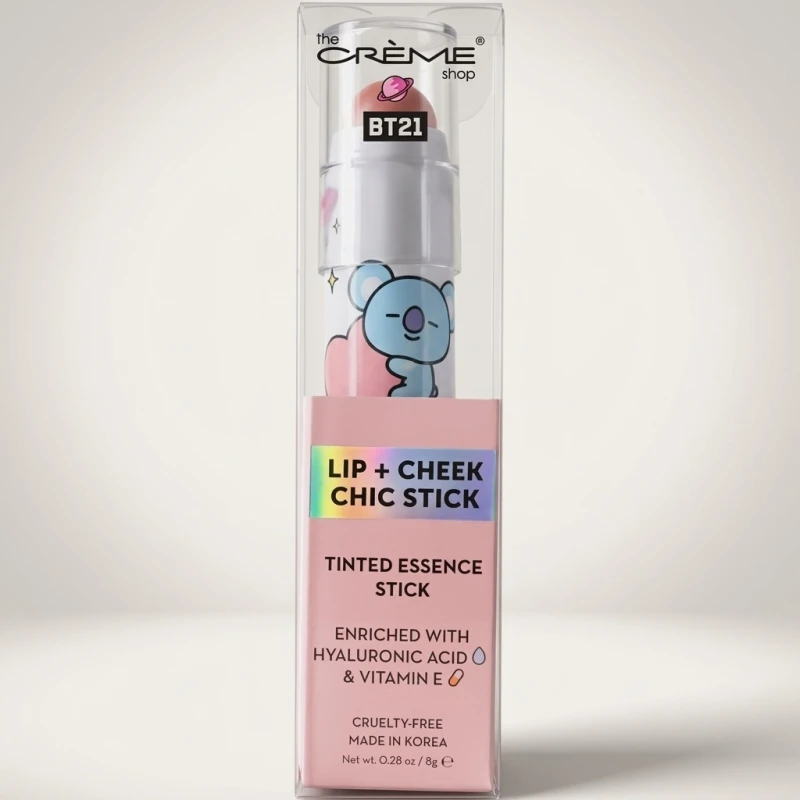 The Crème Shop x BT21 KOYA Lip + Cheek Chic Stick - Rose Doze Tinted Essence - Main Image