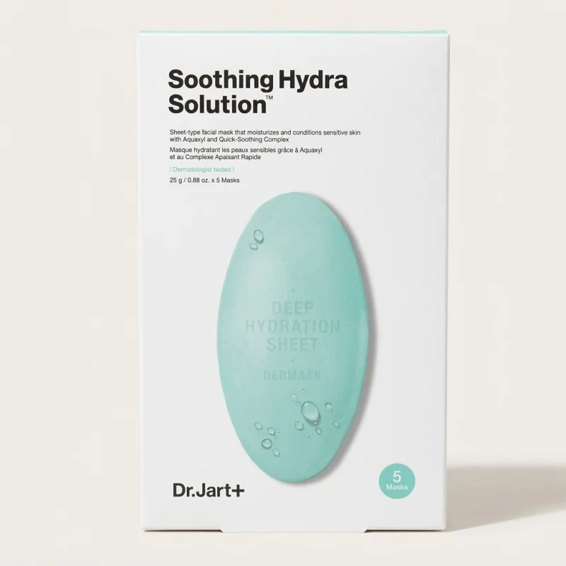 Dr. Jart+ Soothing Hydra Solution Facial Mask for Sensitive Skin, 5 Sheets - Main Image