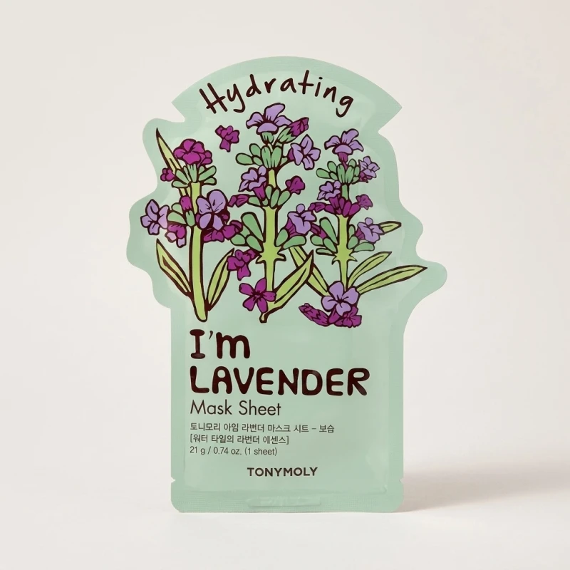 TONYMOLY I'm Lavender Sheet Mask - Hydrating and Relaxing Facial Care - Main Image