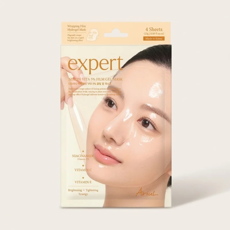 Ariul Expert Niacin Vita 5% Film Gel Mask - Radiant Skin Tone Care (4 Sheets) - Main Image