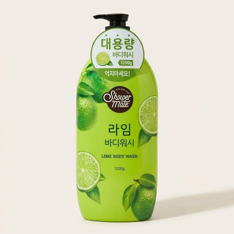 SHOWER MATE Refreshing Lime Body Wash - 1.2kg Family Size Pump - Main Image