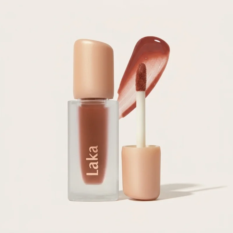 Laka Fruity Glam Tint 108 Salty - High-Shine Vegan Moisturizing Lip Stain - Main Image