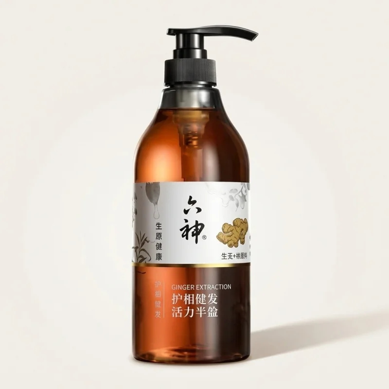 Liushen Ginger Scalp Care Shampoo - Strengthening & Volumizing Formula - Main Image