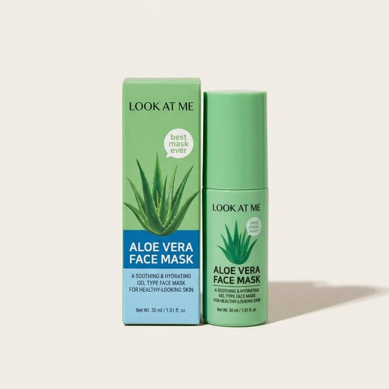 LOOK AT ME Aloe Vera Face Mask - Hydrating & Soothing K-Beauty Sheet Mask - Main Image