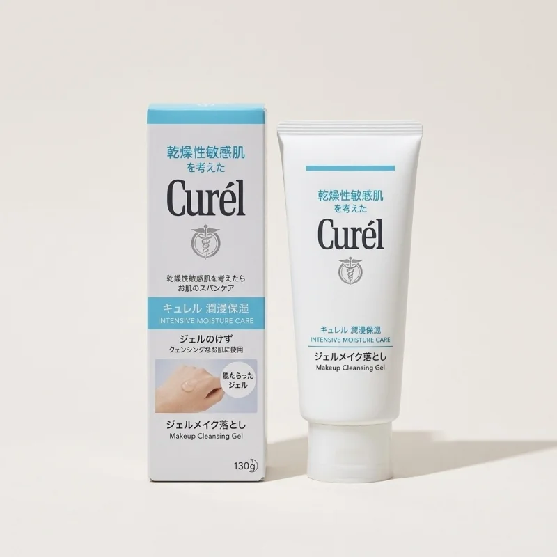 Curel Intensive Moisture Care Makeup Cleansing Gel for Sensitive Skin, 130g - Main Image