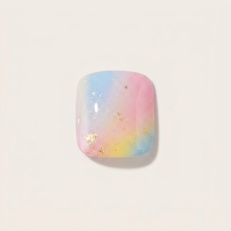 Ohora Semicured Gel Pedicure P Dreamlike - Pastel Gradient Foot Nail Art - Main Image