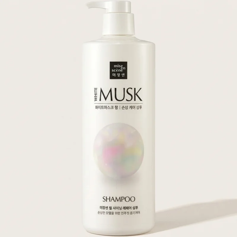 Mise en Scène Pearl Shining Repair Shampoo White Musk 1000ml for Damaged Hair - Main Image