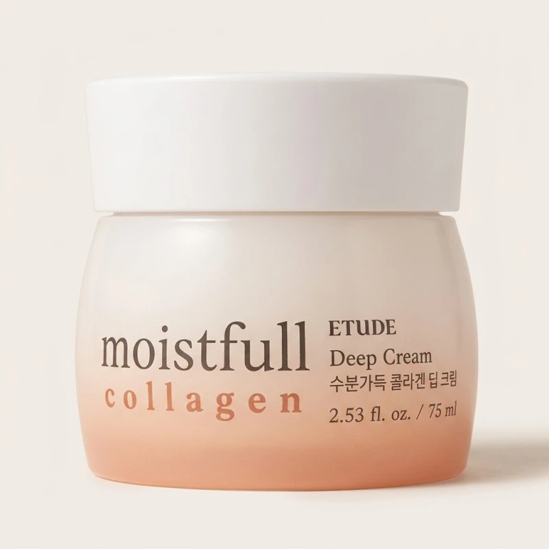 ETUDE Moistfull Collagen Deep Cream - Intensive Hydration & Firming, 75ml - Main Image