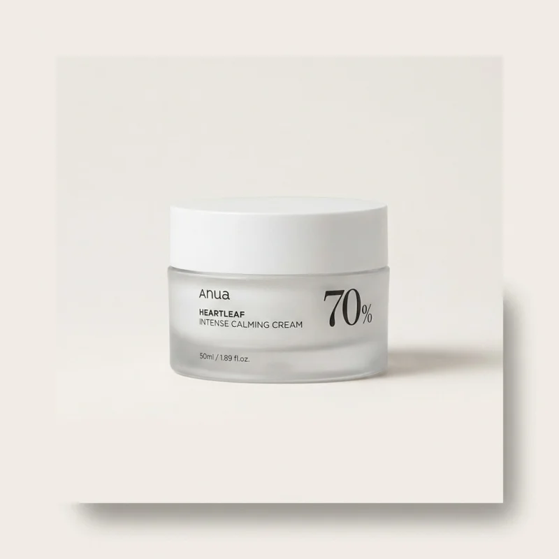 ANUA Heartleaf 70% Intense Calming Cream - Soothing Face Moisturizer 50ml - Main Image