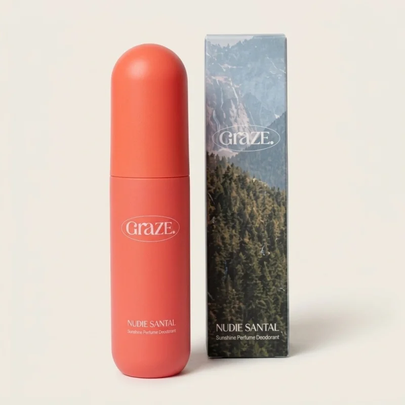 GRAZE Nudie Santal Sunshine Perfume Deodorant 50ml Woody Fragrance Stick - Main Image