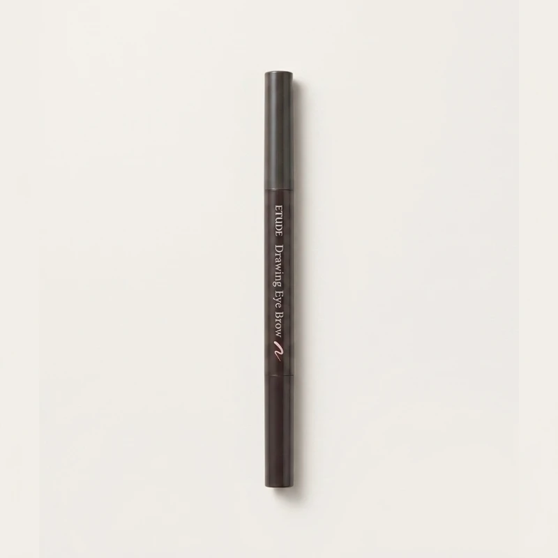 ETUDE Drawing Eye Brow Pencil 02 Grey Brown - Triangular Tip with Spoolie Brush - Main Image