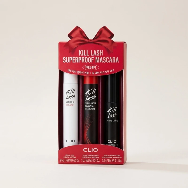 CLIO Kill Lash Superproof Mascara Set 01 Long Curling with Remover & Mini - Main Image