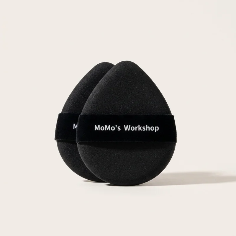 MoMo's Workshop Tatami Puff 2pcs Set - Soft Teardrop Makeup Applicators - Main Image