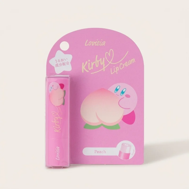 Lovisia Kirby Peach Scented Lip Balm - Moisturizing Lip Care with Kirby Design - Main Image