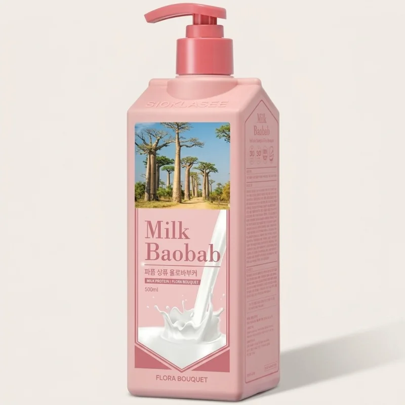Milk Baobab Perfume Shampoo Flora Bouquet - pH Balanced Scalp Care, 500ml - Main Image