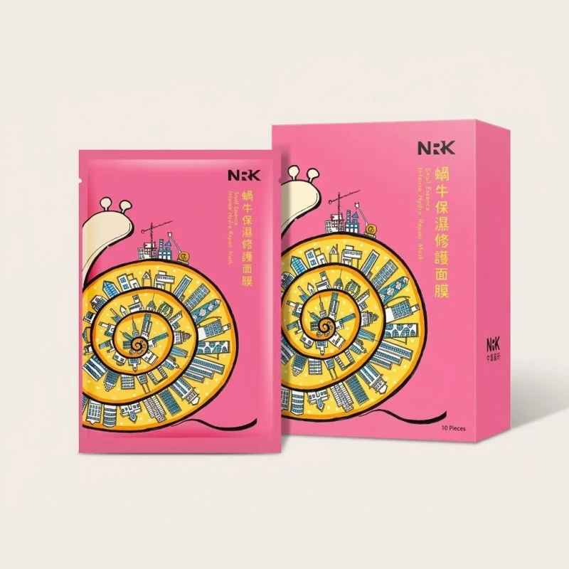 NRK Snail Essence Intense Hydra Repair Mask for Deep Hydration & Skin Recovery - Main Image