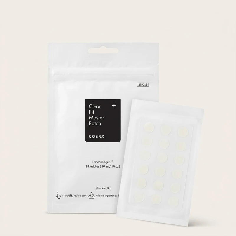 COSRX Clear Fit Master Patch - 30 Ultra-Thin Hydrocolloid Blemish Patches - Main Image
